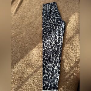 Offline by Aerie Navy Blue Leopard Print Leggings